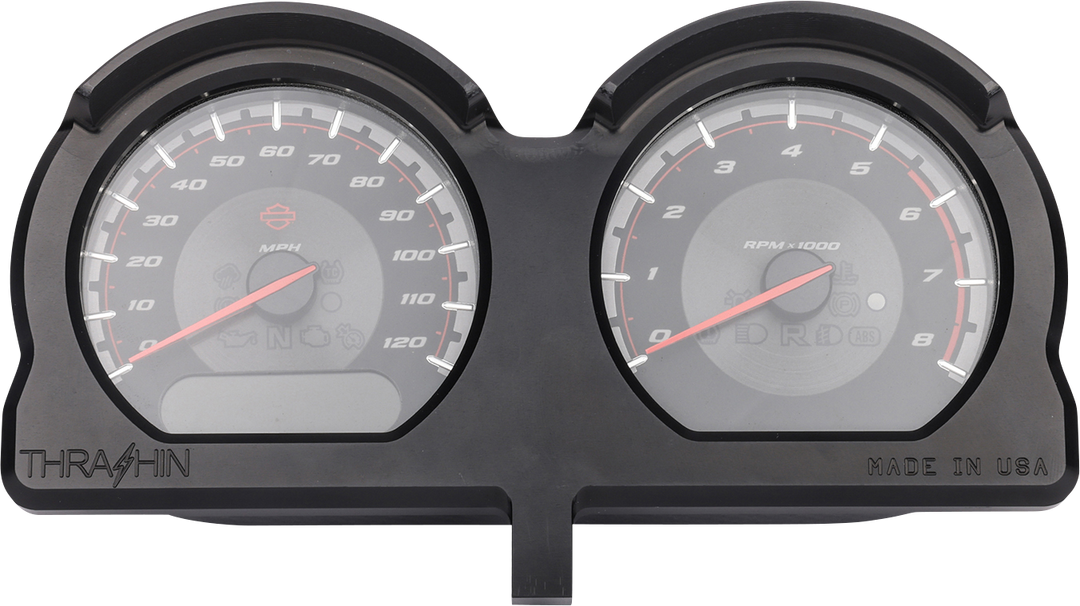 THRASHIN SUPPLY CO. Gauge Relocation Kit - Front - Black TSC-2707-1