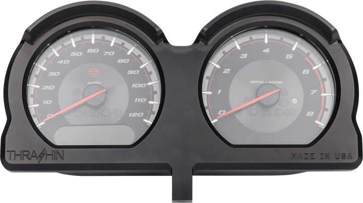 THRASHIN SUPPLY CO. Gauge Relocation Kit - Front - Black TSC-2707-1