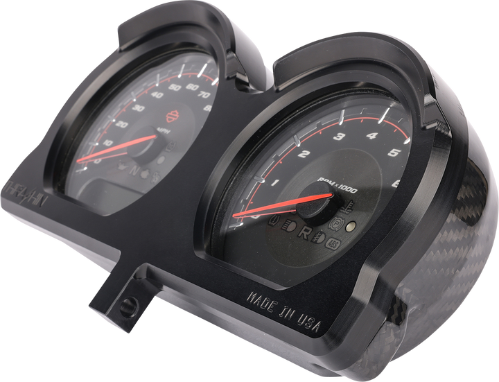 THRASHIN SUPPLY CO. Gauge Relocation Kit - Front - Black TSC-2707-1