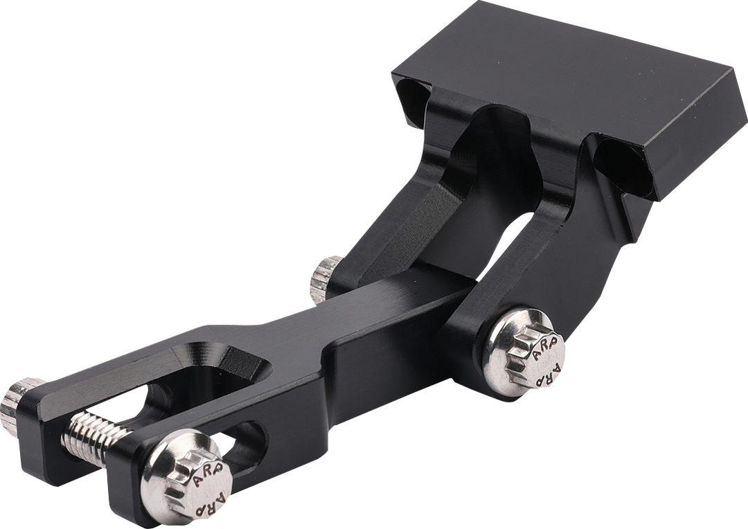 THRASHIN SUPPLY CO. OG riser gauge relocation mounting bracket - Black TSC-2216