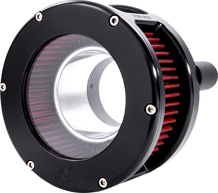 FEULING PARTS BA Series Air Cleaner Kit - Black Anodized - Red Filter 5434