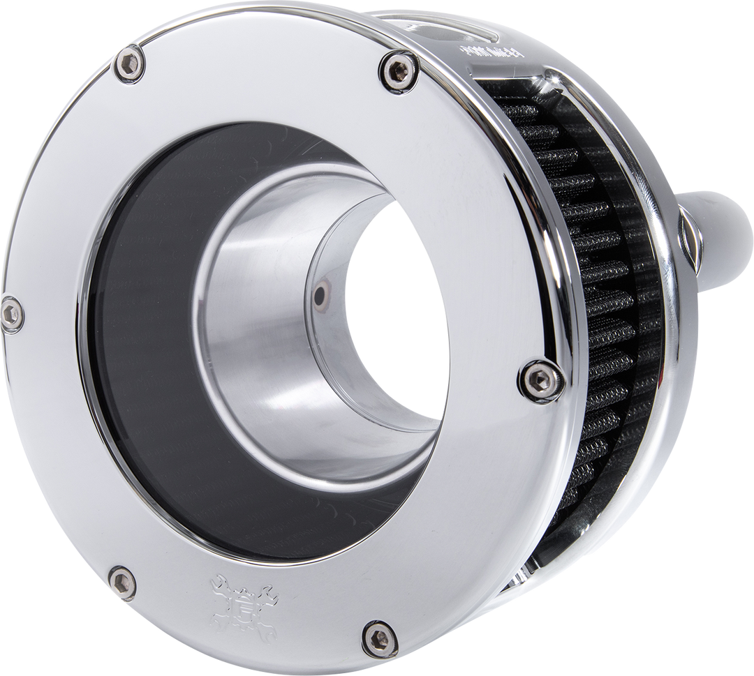 FEULING PARTS BA Series Air Cleaner Kit - Chrome - Black Filter 5538