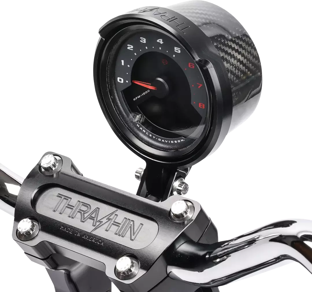 THRASHIN SUPPLY CO. Gauge Relocation Kit - Front - Black TSC-2710-1