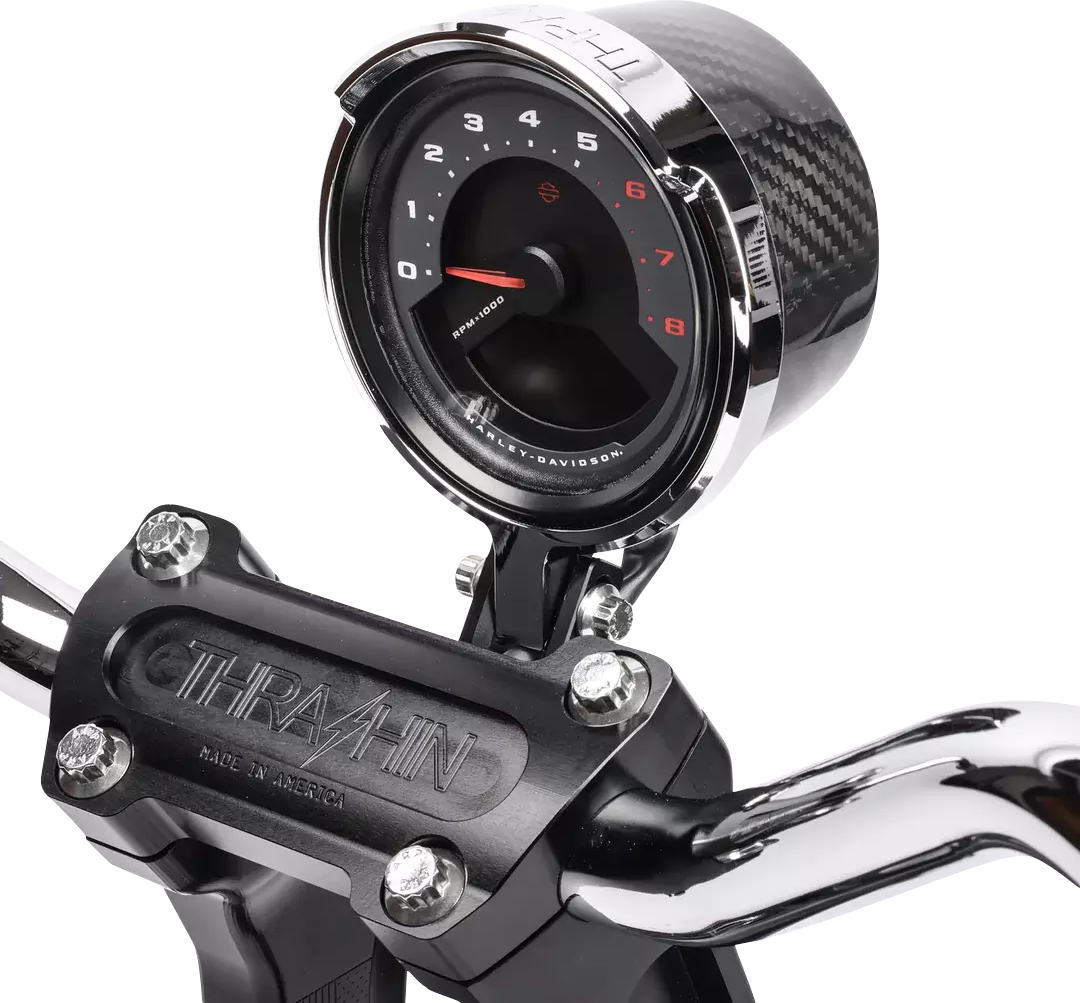 THRASHIN SUPPLY CO. Gauge Relocation Kit - Front - Chrome TSC-2710-3