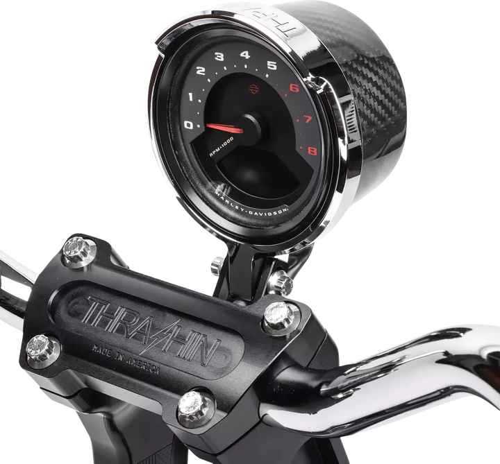THRASHIN SUPPLY CO. Gauge Relocation Kit - Front - Chrome TSC-2710-3