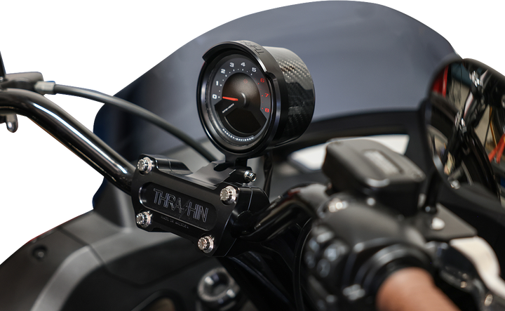 THRASHIN SUPPLY CO. Gauge Relocation Kit - Front - Black TSC-2710-1