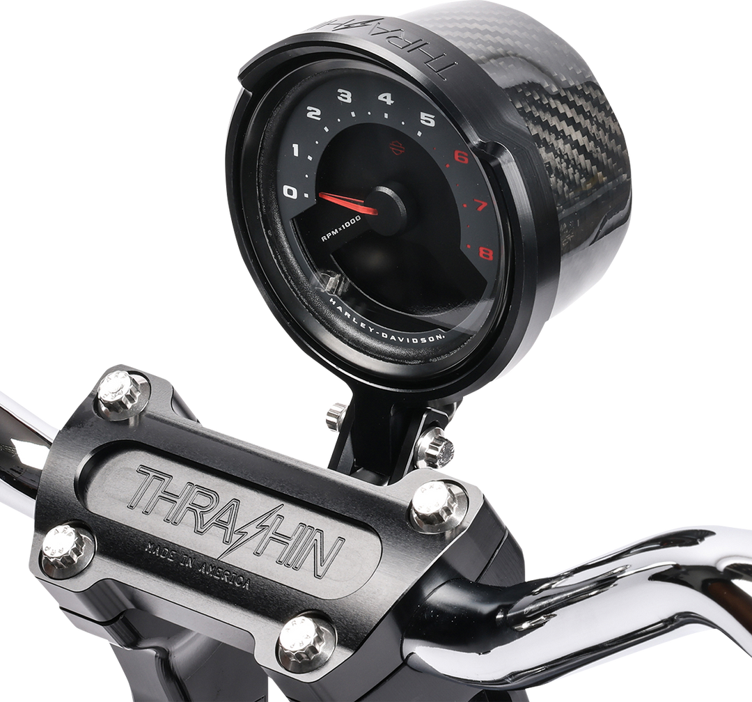 THRASHIN SUPPLY CO. Gauge Relocation Kit - Front - Black TSC-2710-1