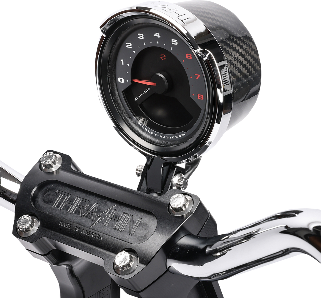 THRASHIN SUPPLY CO. Gauge Relocation Kit - Front - Chrome TSC-2710-3