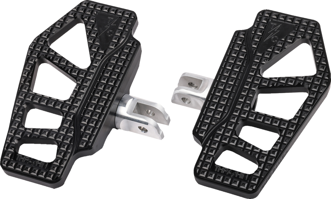 THRASHIN SUPPLY CO. Apex Mini Floorboards - Driver - Black TSC-2217-1-SF