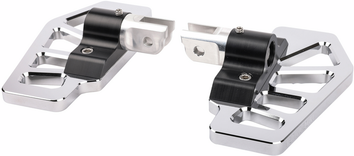 THRASHIN SUPPLY CO. Apex Mini Floorboards - Driver - Chrome TSC-2217-3-SF