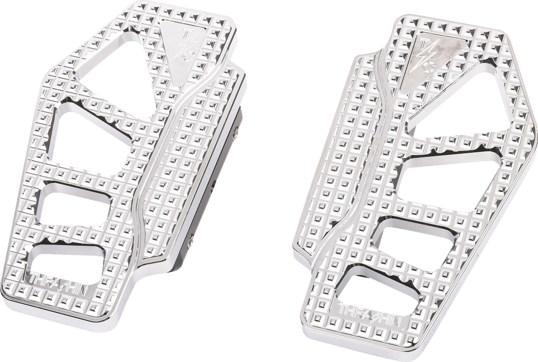 THRASHIN SUPPLY CO. Apex Mini Floorboards - Passenger - Chrome TSC-2217-3-BR