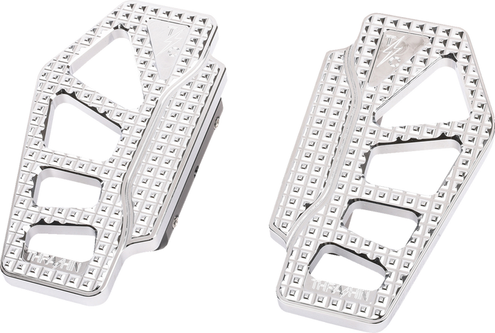 THRASHIN SUPPLY CO. Apex Mini Floorboards - Passenger - Chrome TSC-2217-3-BR