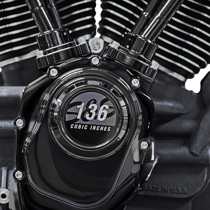S&amp;S CYCLE MK136 Black Edition Engine - 550G Gear Drive - Oil Cooled - Race Only - M8 Touring 310-1289