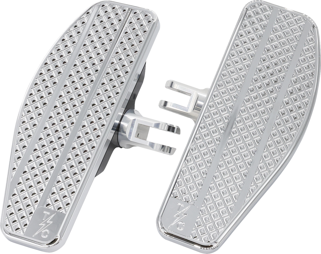 THRASHIN SUPPLY CO. Mini Floorboards - Chrome TSC-2030-3