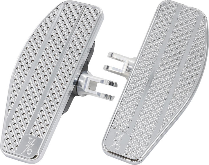 THRASHIN SUPPLY CO. Mini Floorboards - Chrome TSC-2030-3