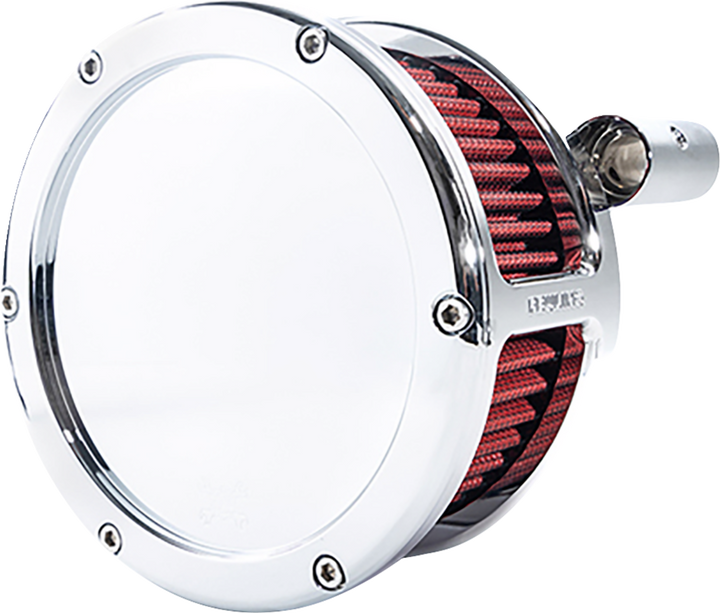 FEULING PARTS BA Air Cleaner Kit - Chrome with Red Filter - Twin Cam 5447