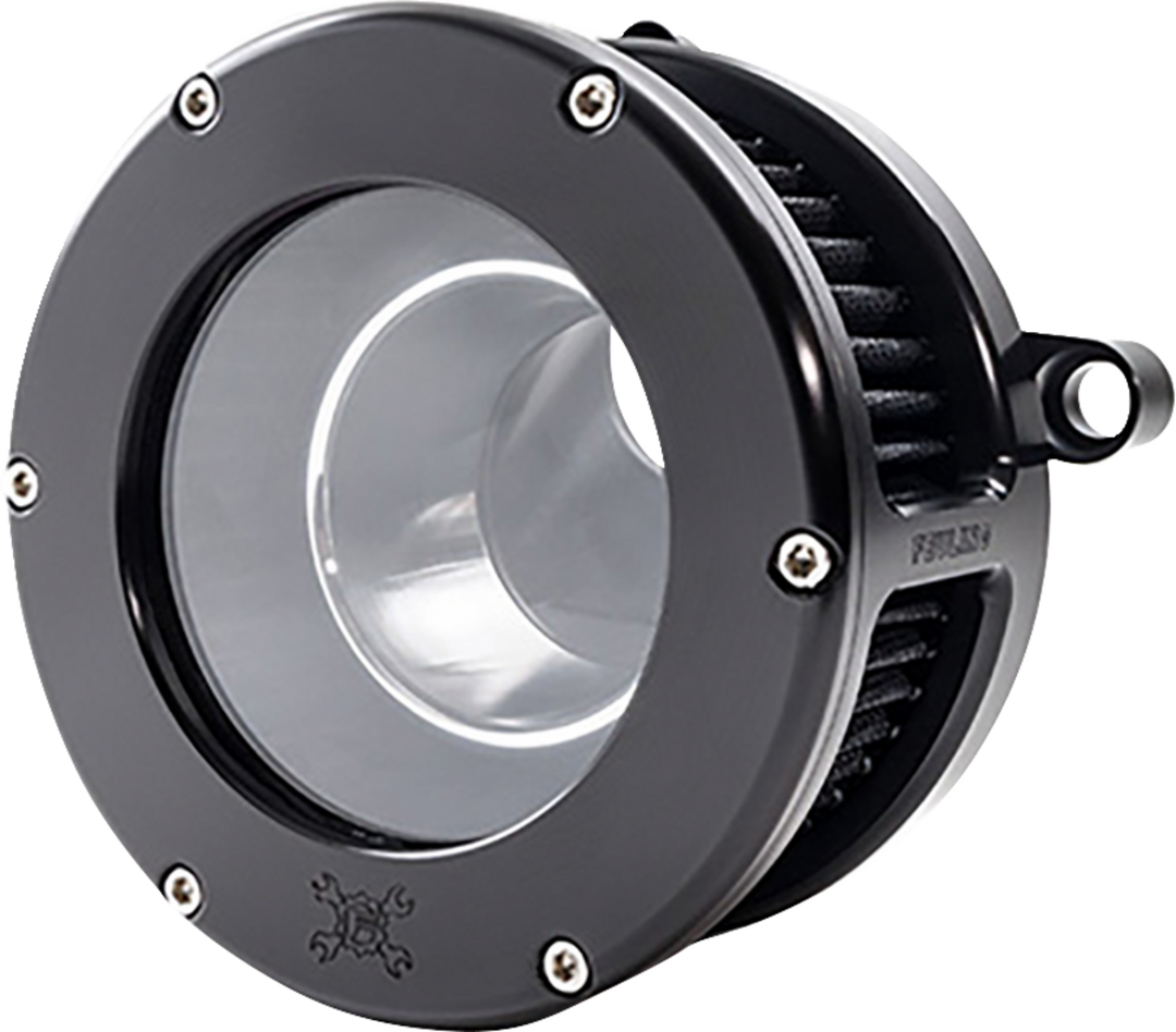 FEULING PARTS BA Air Cleaner Kit - Black/Clear with Black Filter - M8 5574