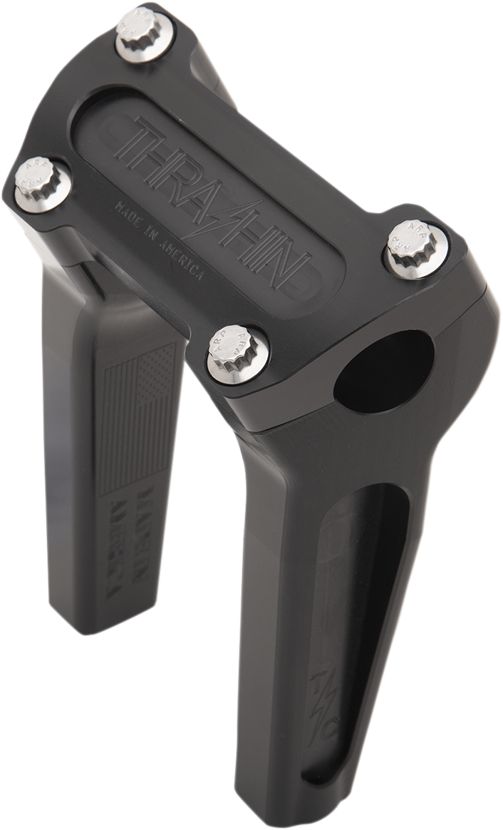 THRASHIN SUPPLY CO. Handlebar Risers - Straight - 6" - Black TSC-6000-1
