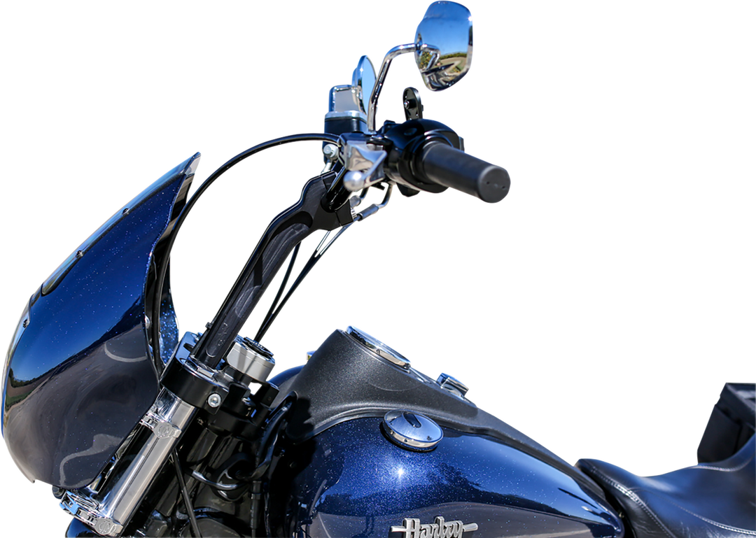 THRASHIN SUPPLY CO. Handlebar Risers - Pull Back - 9-1/2" - Black TSC-9525-1