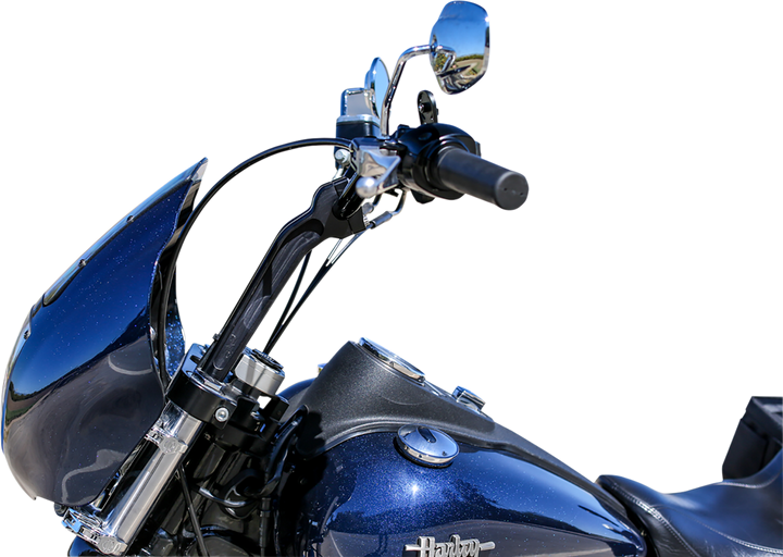 THRASHIN SUPPLY CO. Handlebar Risers - Pull Back - 9-1/2" - Black TSC-9525-1