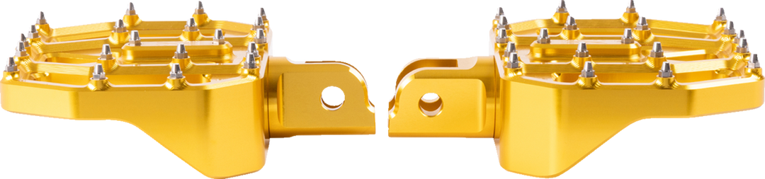 THRASHIN SUPPLY CO. Mini Aggressor Floorboards - Chrome - Front TSC-2031-3-SF