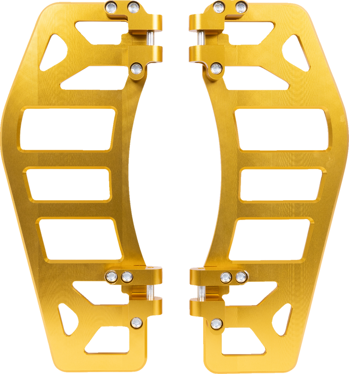 THRASHIN SUPPLY CO. Aggressor Floorboards - Gold TSC-2219-5