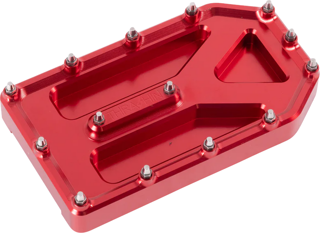 THRASHIN SUPPLY CO. Aggressor Brake Pedal Pad - Red - Touring TSC-2220-2