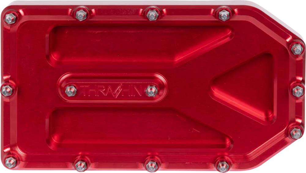 THRASHIN SUPPLY CO. Aggressor Brake Pedal Pad - Red - Touring TSC-2220-2