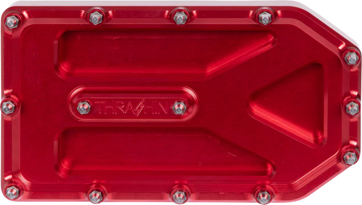 THRASHIN SUPPLY CO. Aggressor Brake Pedal Pad - Red - Touring TSC-2220-2
