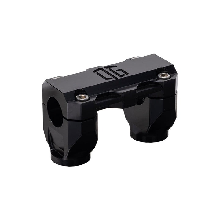 OG Black 2 inch Pull Straight Risers with Black Standard Top Clamp
