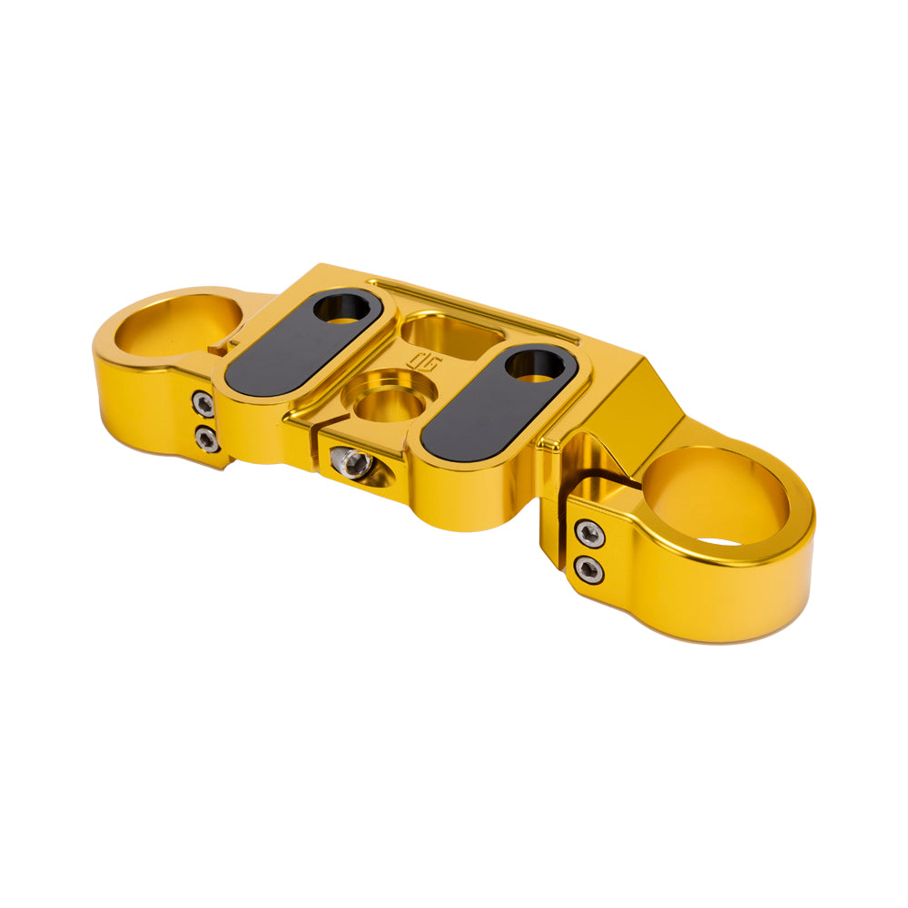 Gold 2020-Up Softail Lowrider S &amp; ST Drop 1" Top Triple Tree