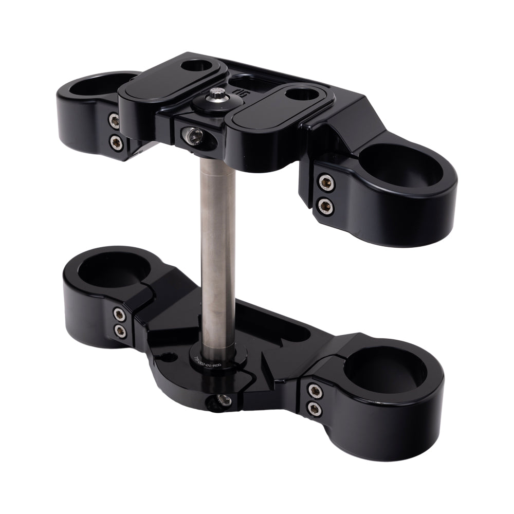 Black 2020-Up Softail Lowrider S & ST Drop 1" Triple Trees kit