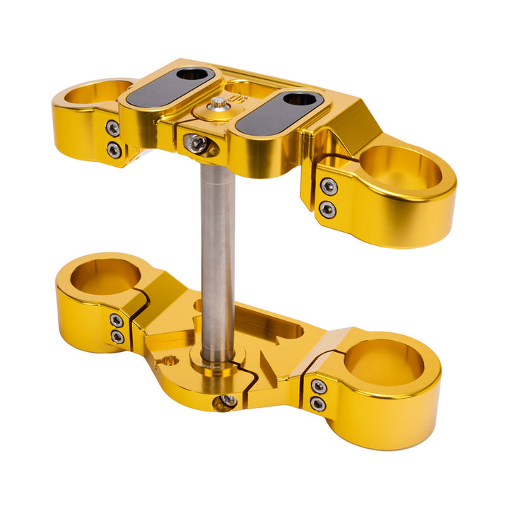 Gold 2020-Up Softail Lowrider S &amp; ST Drop 1" Triple Trees kit