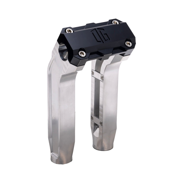 OG Aluminum 8.5 inch Pull Back Risers with Black Standard Top Clamp