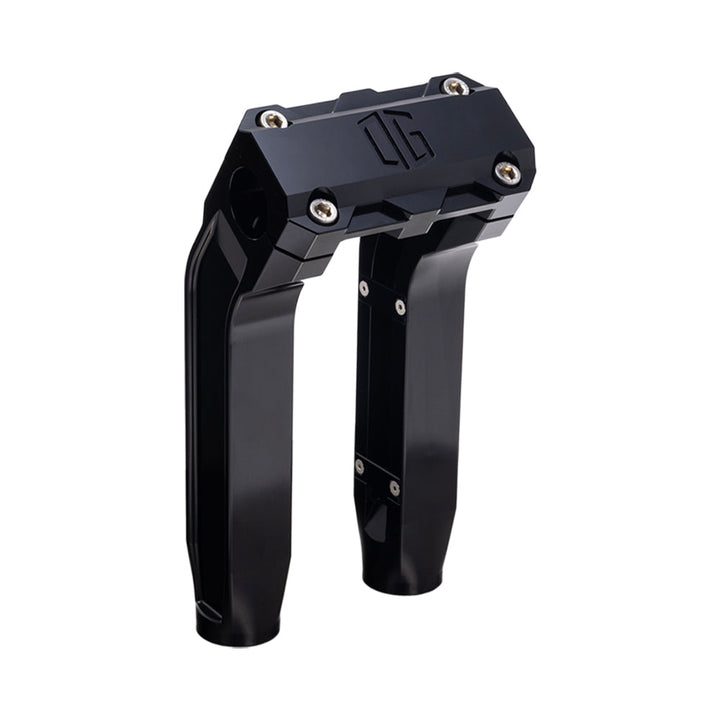OG Black 8.5 inch Pull Back Risers with Black Standard Top Clamp