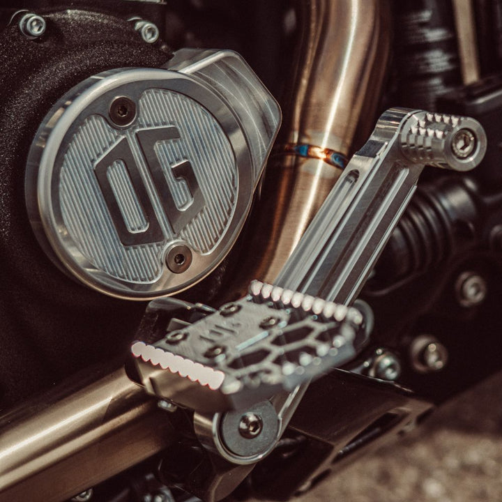 OG Aluminum M8 Gen 2 Cam Cover - Classic installed on a Harley Davidson M8 Softail FXLRS 2025