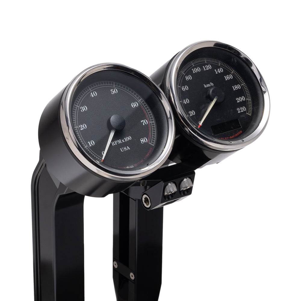 OG Black Dual Billet Gauge Pods Front Mount