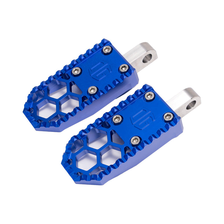 Blue Mini Foot Pegs For Harley Davidson