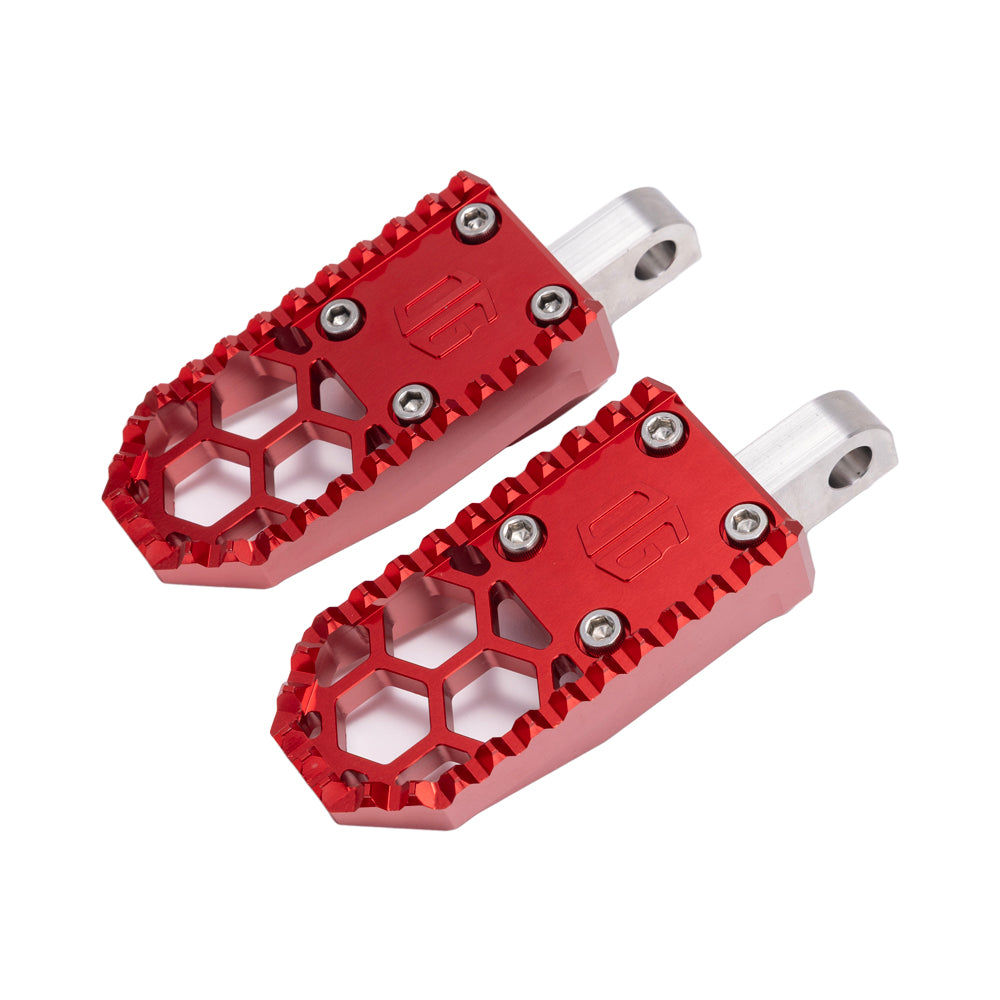 Red Mini Foot Pegs For Harley Davidson