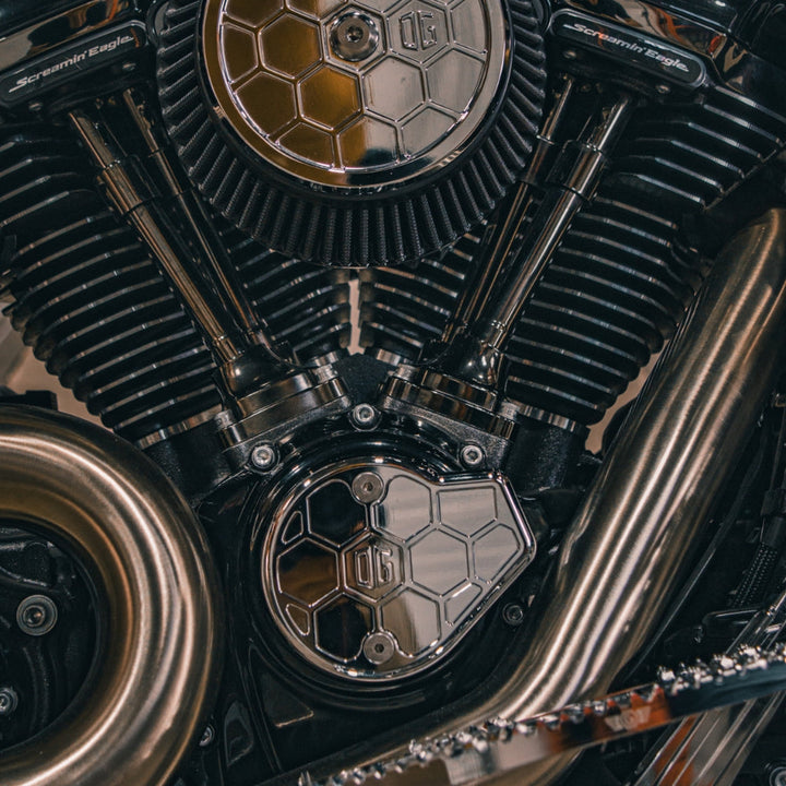 OG M8 Gen 2 Cam Cover - HoneyComp installed on a 2024 Road Glide CVO FLTRSE