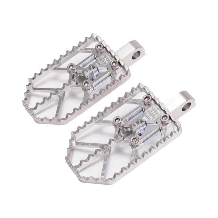 Raw on Chrome Motocross Style Harley Davidson Foot Peg OG Moto X Foot Pegs