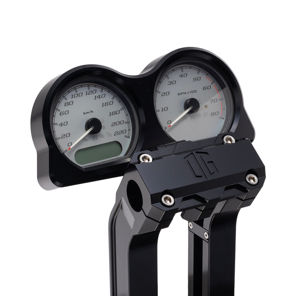 OG Black Road Glide Billet Gauges Bezel Rear Mount